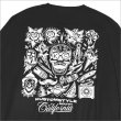 画像4: KustomStyle カスタムスタイル P.L.O SKULL L/S Tシャツ BLACK (4)