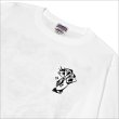 画像5: KustomStyle カスタムスタイル P.L.O SKULL L/S Tシャツ WHITE (5)