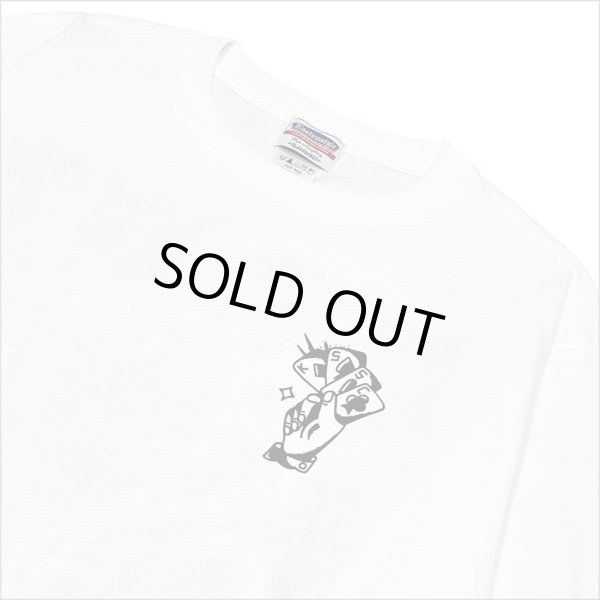 画像5: KustomStyle カスタムスタイル P.L.O SKULL L/S Tシャツ WHITE (5)