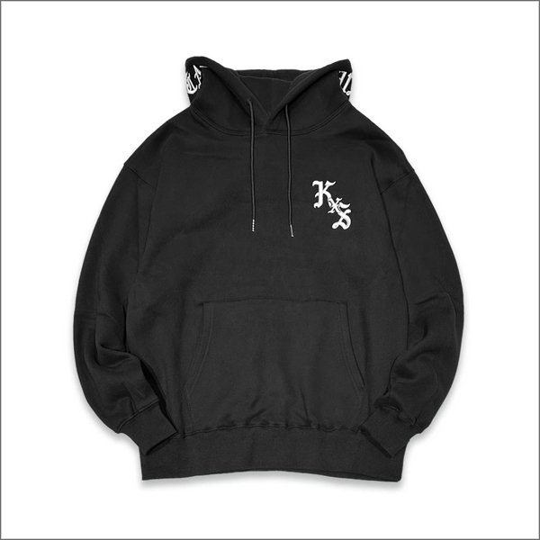 画像2: 【送料無料】KustomStyle カスタムスタイル ESTILO CALIFAS プルオーバーパーカー BLACK (2)