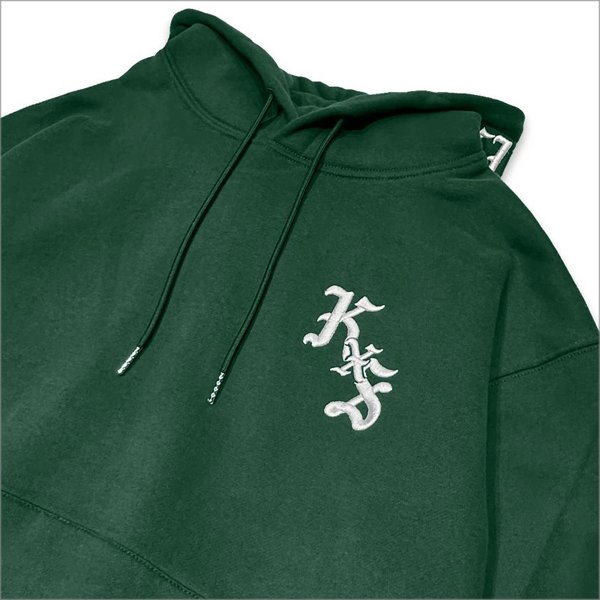 画像5: 【送料無料】KustomStyle カスタムスタイル ESTILO CALIFAS プルオーバーパーカー GREEN (5)