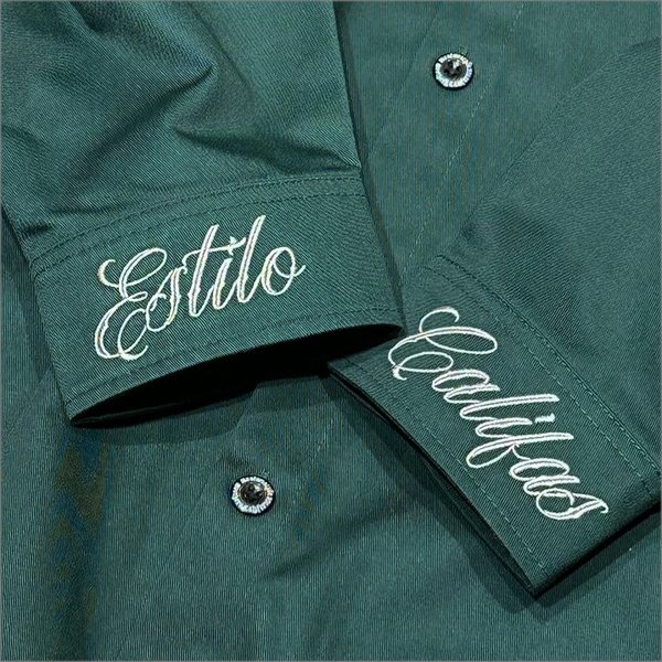 画像5: 【送料無料】KustomStyle カスタムスタイル CYPRESS L/Sシャツ GREEN (5)