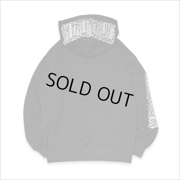 画像2: 【送料無料】KustomStyle カスタムスタイル CHAVO LOGO プルオーバーパーカー BLACK (2)