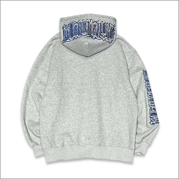 画像2: 【送料無料】KustomStyle カスタムスタイル CHAVO LOGO プルオーバーパーカー ASH (2)