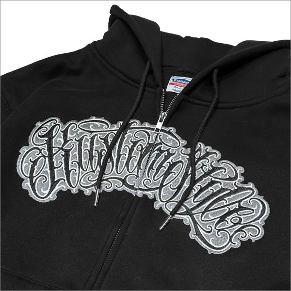 画像4: 【送料無料】KustomStyle カスタムスタイル HAVOC ZIPパーカー BLACK (4)