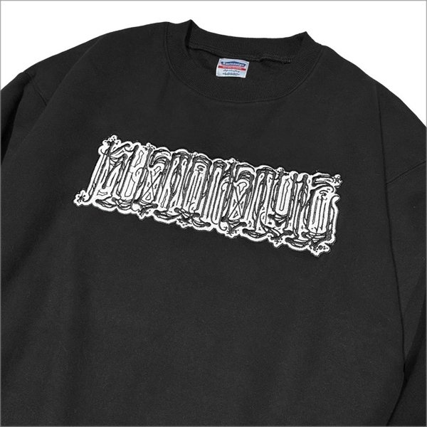 画像4: 【送料無料】KustomStyle カスタムスタイル CHAVO LOGO クルーネックスウェット BLACK (4)