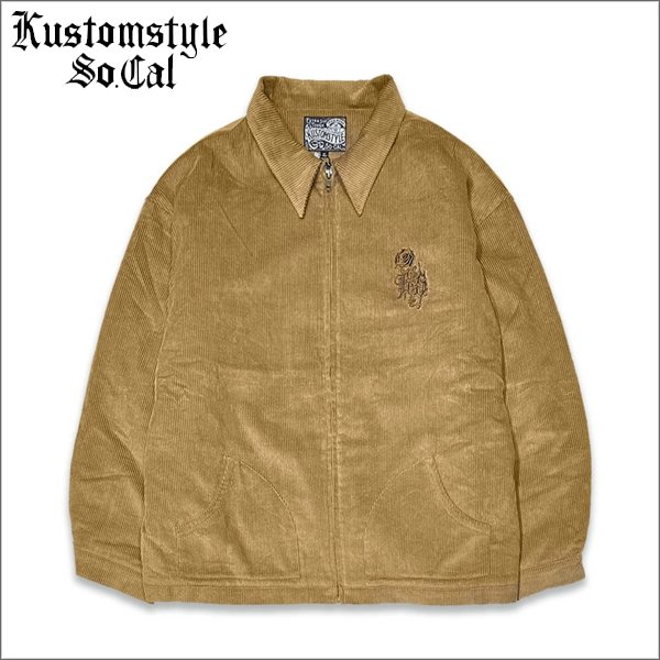 画像1: 【送料無料】KustomStyle カスタムスタイル K/S ROSE CORDUROY JKT CAMEL (1)