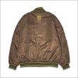 画像2: 【送料無料】KustomStyle カスタムスタイル CHAVO LOGO NYLON STADIUM JKT BROWN (2)