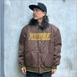 画像3: 【送料無料】KustomStyle カスタムスタイル CHAVO LOGO NYLON STADIUM JKT BROWN (3)
