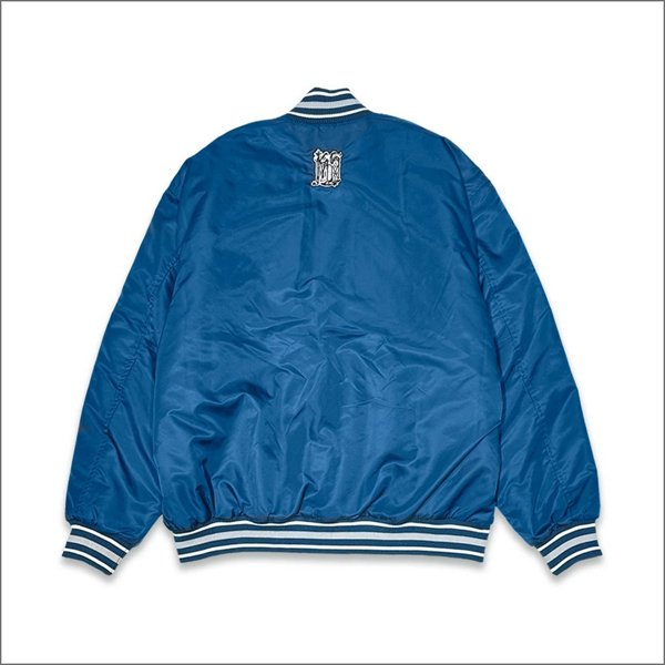 画像2: 【送料無料】KustomStyle カスタムスタイル CHAVO LOGO NYLON STADIUM JKT BLUE (2)