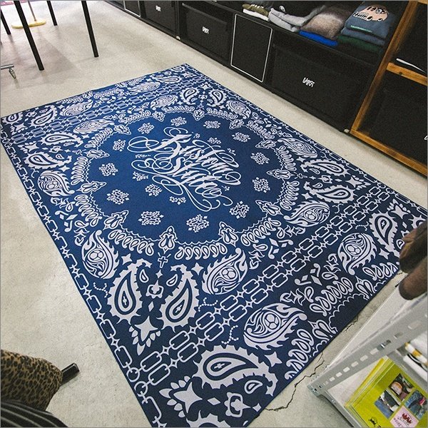 画像2: 【送料無料】KustomStyle カスタムスタイル NORM BANDANA ラグマット (2)
