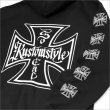 画像4: 【送料無料】KustomStyle カスタムスタイル IRON CROSS クルーネックスウェット BLACK (4)