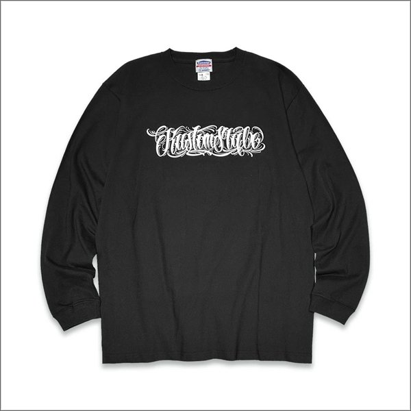 画像2: KustomStyle カスタムスタイル FUCKIN' BANDANA L/S Tシャツ BLACK	 (2)