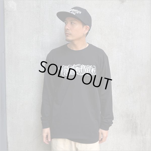 画像3: KustomStyle カスタムスタイル FUCKIN' BANDANA L/S Tシャツ BLACK	 (3)