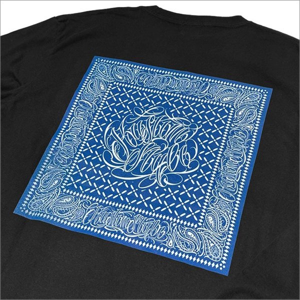 画像4: KustomStyle カスタムスタイル FUCKIN' BANDANA L/S Tシャツ BLACK	 (4)