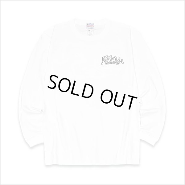 画像2: KustomStyle カスタムスタイル RINPYO L/S Tシャツ WHITE (2)