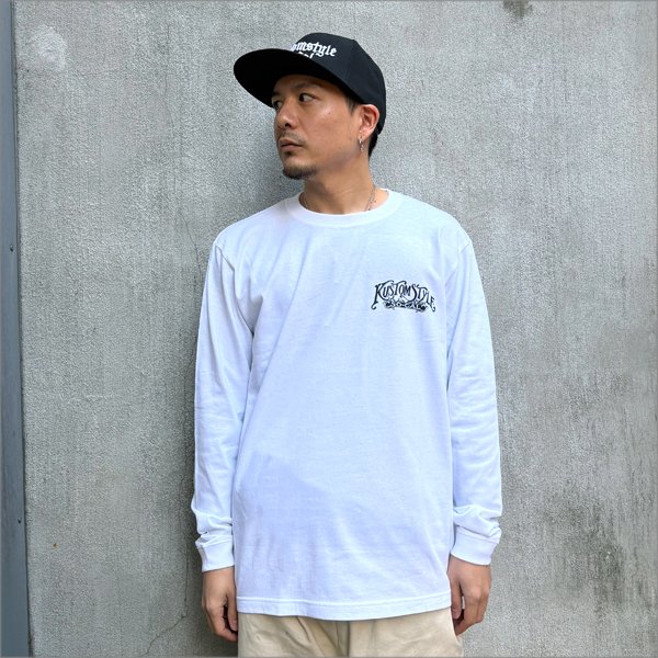 画像3: KustomStyle カスタムスタイル RINPYO L/S Tシャツ WHITE (3)