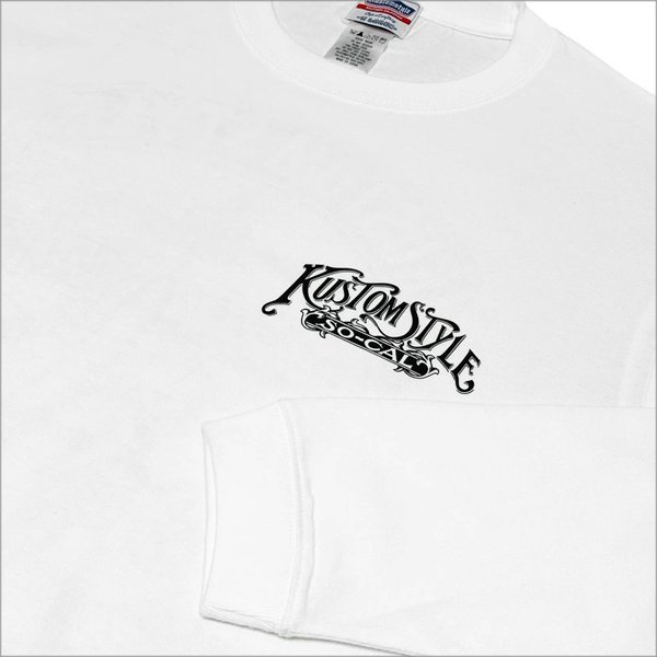 画像5: KustomStyle カスタムスタイル RINPYO L/S Tシャツ WHITE (5)
