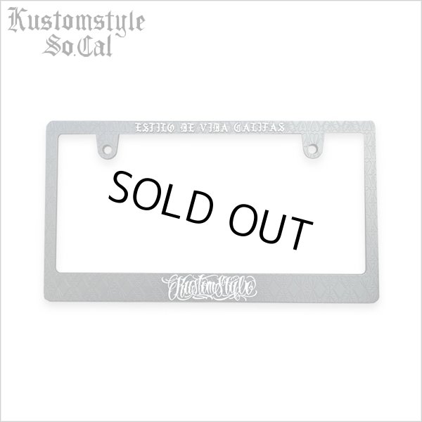 画像1: KustomStyle カスタムスタイル RAISED BANDANA ナンバープレート (1)