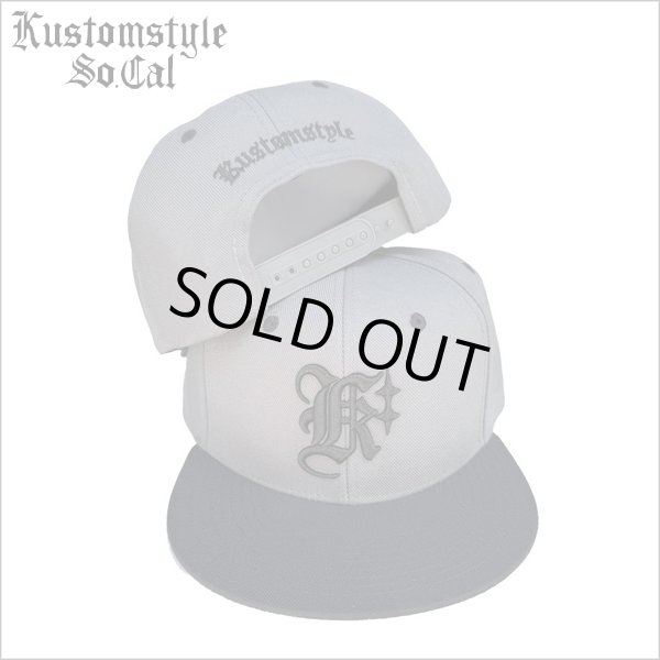 画像1: KustomStyle カスタムスタイル K DIA スナップバックCAP BLACK/CHARCOAL GRAY (1)