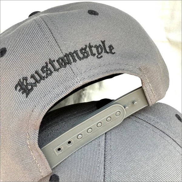 画像3: KustomStyle カスタムスタイル K DIA スナップバックCAP BLACK/CHARCOAL GRAY (3)