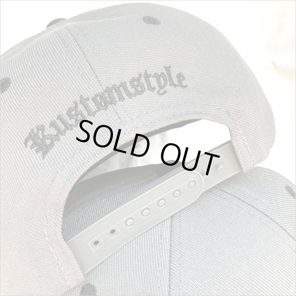 画像3: KustomStyle カスタムスタイル K DIA スナップバックCAP BLACK/CHARCOAL GRAY (3)