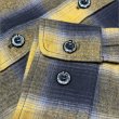 画像5: 【送料無料】KustomStyle カスタムスタイル ROOTED IN THE STREETS L/Sチェックシャツ YELLOW (5)