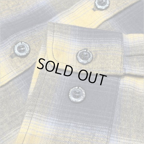 画像5: 【送料無料】KustomStyle カスタムスタイル ROOTED IN THE STREETS L/Sチェックシャツ YELLOW (5)