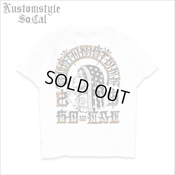 画像1: KustomStyle カスタムスタイル SIDEFACE Tシャツ WHITE (1)