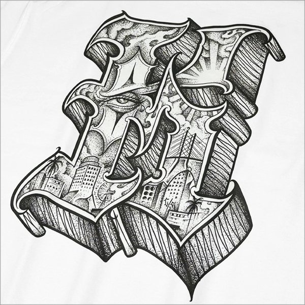 画像4: KustomStyle カスタムスタイル EYE Tシャツ WHITE (4)