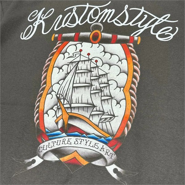 画像4: KustomStyle カスタムスタイル SHIP Tシャツ H.BLACK (4)