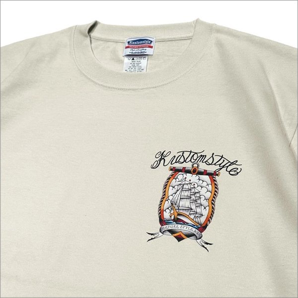 画像5: KustomStyle カスタムスタイル SHIP Tシャツ CREAM (5)