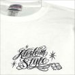 画像5: KustomStyle カスタムスタイル SKULL ROSE PRAYING HANDS Tシャツ WHITE (5)