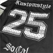 画像4: 【送料無料】KustomStyle カスタムスタイル 25TH BANDANA メッシュ ホッケージャージー BLACK	 (4)