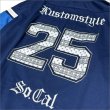 画像4: 【送料無料】KustomStyle カスタムスタイル 25TH BANDANA メッシュ ホッケージャージー NAVY	 (4)