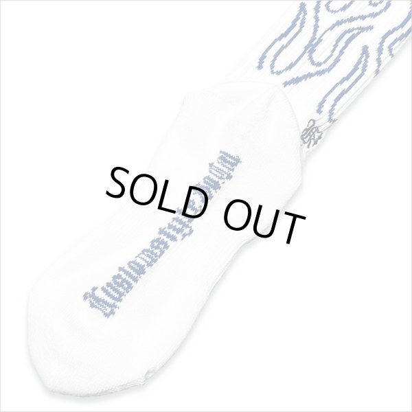画像5: KustomStyle カスタムスタイル FLAMES SOCKS WHITE (5)