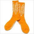 画像2: KustomStyle カスタムスタイル FLAMES SOCKS ORANGE (2)