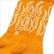 画像3: KustomStyle カスタムスタイル FLAMES SOCKS ORANGE (3)