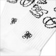 画像3: KustomStyle カスタムスタイル NORM LOGO SOCKS WHITE (3)