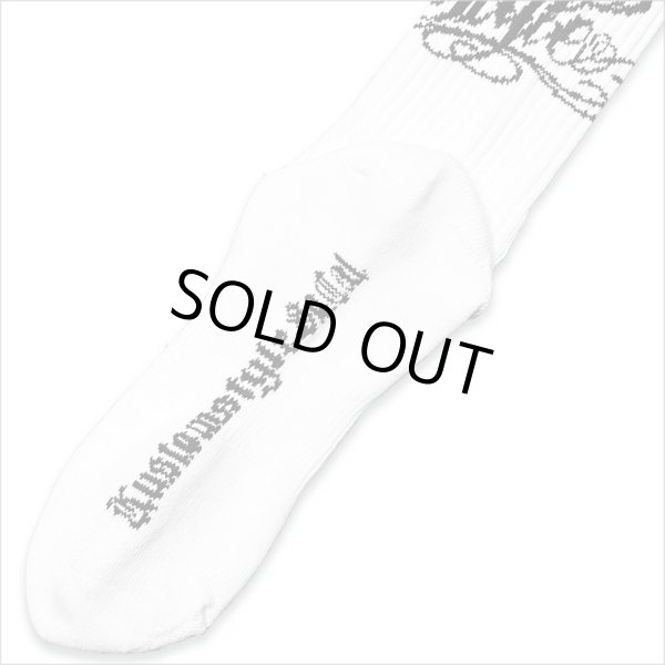 画像4: KustomStyle カスタムスタイル NORM LOGO SOCKS WHITE (4)