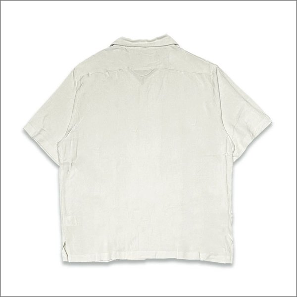 画像2: 【送料無料】KustomStyle カスタムスタイル LONGROOF S/S キューバシャツ OFF WHITE (2)