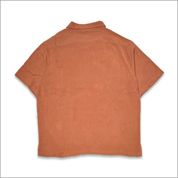 画像2: 【送料無料】KustomStyle カスタムスタイル LONGROOF S/S キューバシャツ BURNT ORANGE (2)
