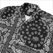 画像4: 【送料無料】KustomStyle カスタムスタイル NORM BANDANA S/S オープンカラーシャツ BLACK (4)
