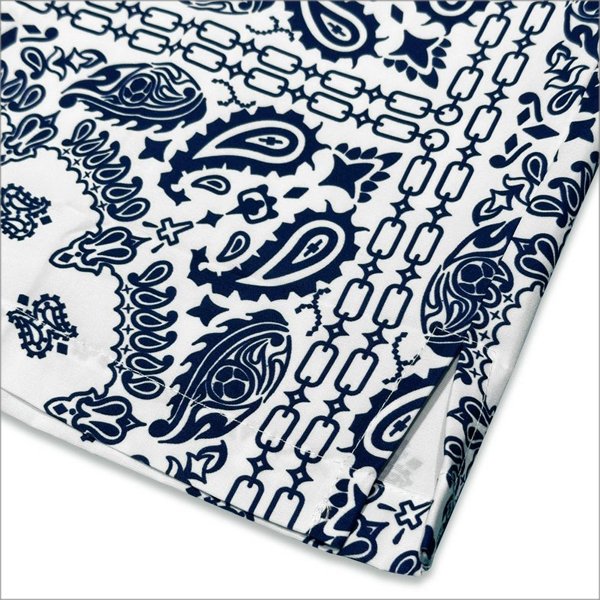 画像6: 【送料無料】KustomStyle カスタムスタイル NORM BANDANA S/S オープンカラーシャツ WHITE (6)