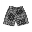 画像2: 【送料無料】KustomStyle カスタムスタイル NORM BANDANA ボードショーツ BLACK (2)