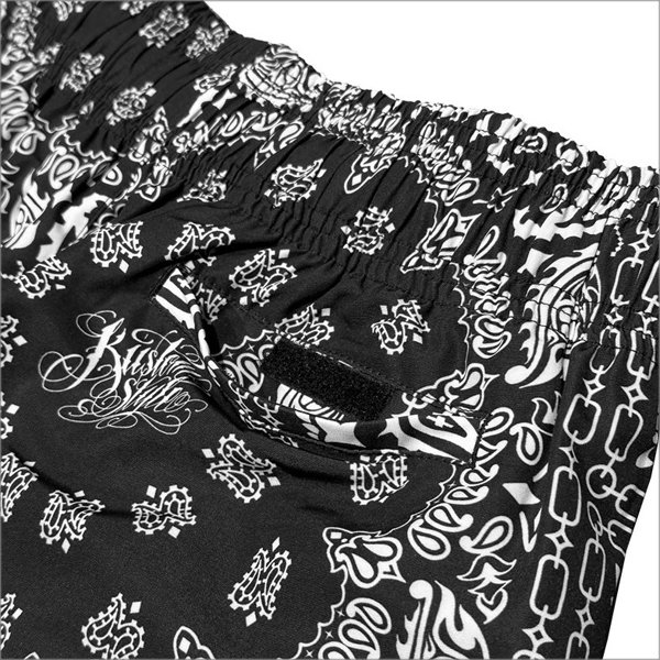画像5: 【送料無料】KustomStyle カスタムスタイル NORM BANDANA ボードショーツ BLACK (5)