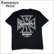 画像1: KustomStyle カスタムスタイル IRON CROSS 25th Tシャツ BLACK (1)