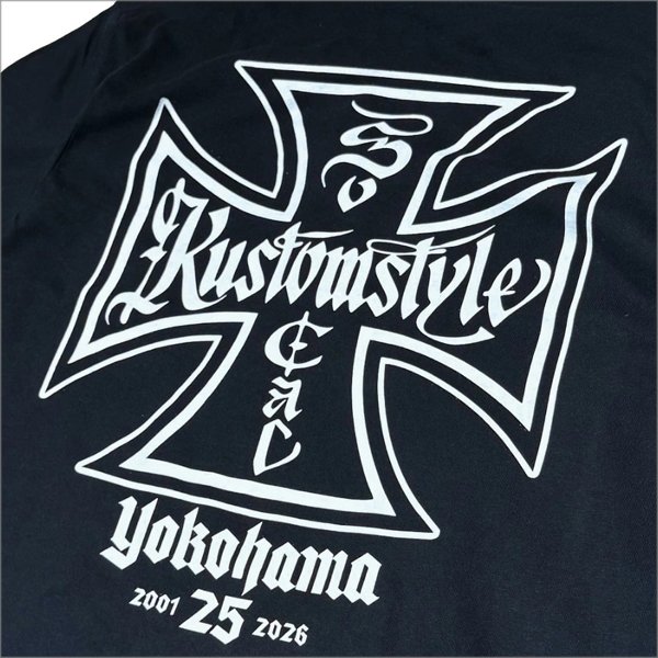 画像4: KustomStyle カスタムスタイル IRON CROSS 25th Tシャツ BLACK (4)