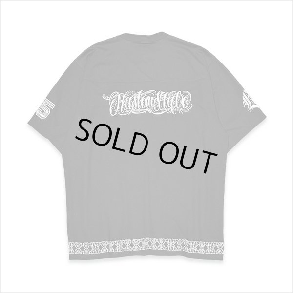 画像2: 【送料無料】KustomStyle カスタムスタイル FUCKIN' SCRIPT- FOOTBALL JERSEY BLACK (2)