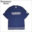 画像1: 【送料無料】KustomStyle カスタムスタイル FUCKIN' SCRIPT- FOOTBALL JERSEY NAVY (1)
